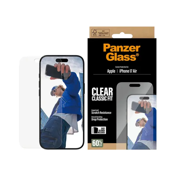 Panzerglass Clear Classic Fit Screen Protector For Iphone Air 6.6"-0