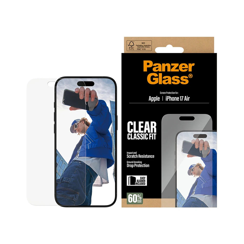 Panzerglass Clear Classic Fit Screen Protector For Iphone Air 6.6"-0 Panzerglass Clear Classic Fit Screen Protector For Iphone Air 6.6"-0