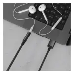 Porodo Audiolink Female 3.5mm To Usb-a Audio Jack Adapter - Black-0