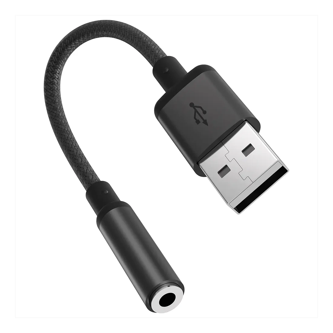 Porodo Audiolink Female 3.5mm To Usb-a Audio Jack Adapter - Black-thumbnail Porodo Audiolink Female 3.5mm To Usb-a Audio Jack Adapter - Black-thumbnail