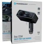 Powerology Brio 125w Multi-port Car Charger - Black-147282
