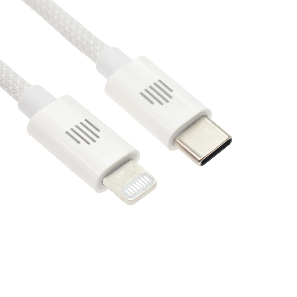 DVICED USB-C to lightning cable Charging & Data transfer 1.25m - White-thumbnail DVICED USB-C to lightning cable Charging & Data transfer 1.25m - White-thumbnail