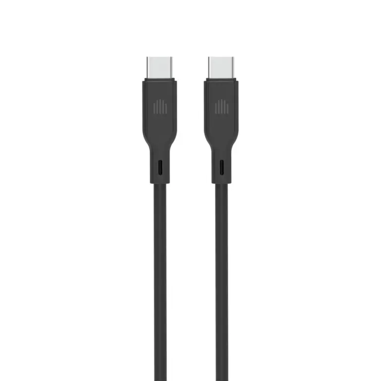 DVICED USB-C to USB-C cable Charging & Data transfer Silicone 1.25m - Black-0