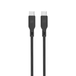 DVICED USB-C to USB-C cable Charging & Data transfer Silicone 1.25m - Black-0