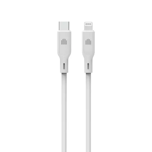DVICED USB-C to lightning cable Charging & Data transfer Silicone 1.25m - White-0