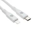 DVICED USB-C to lightning cable Charging & Data transfer Silicone 1.25m - White-thumbnail