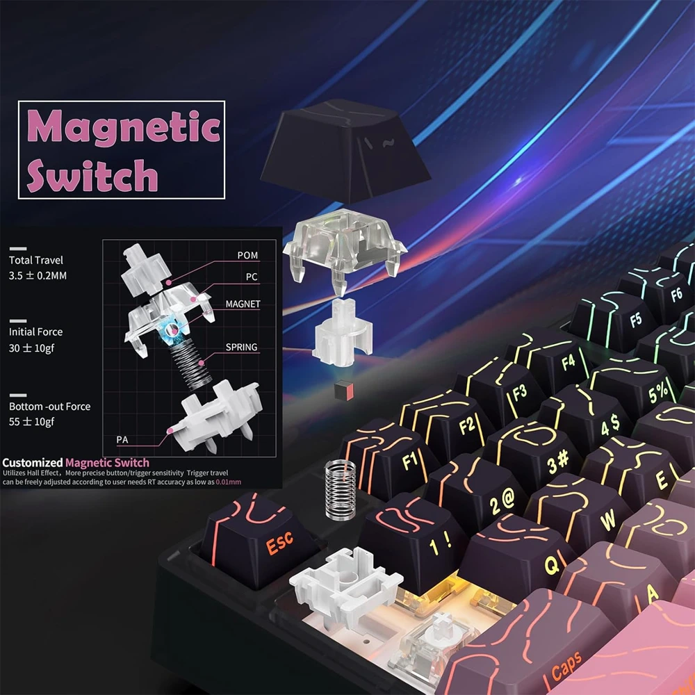 Skyloong GK75 HE – 75% Magnetic Switch RGB Gaming Keyboard (Blackberry)-146795 Skyloong GK75 HE – 75% Magnetic Switch RGB Gaming Keyboard (Blackberry)-146795