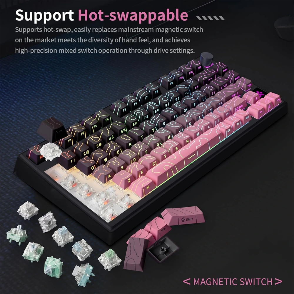 Skyloong GK75 HE – 75% Magnetic Switch RGB Gaming Keyboard (Blackberry)-146796 Skyloong GK75 HE – 75% Magnetic Switch RGB Gaming Keyboard (Blackberry)-146796