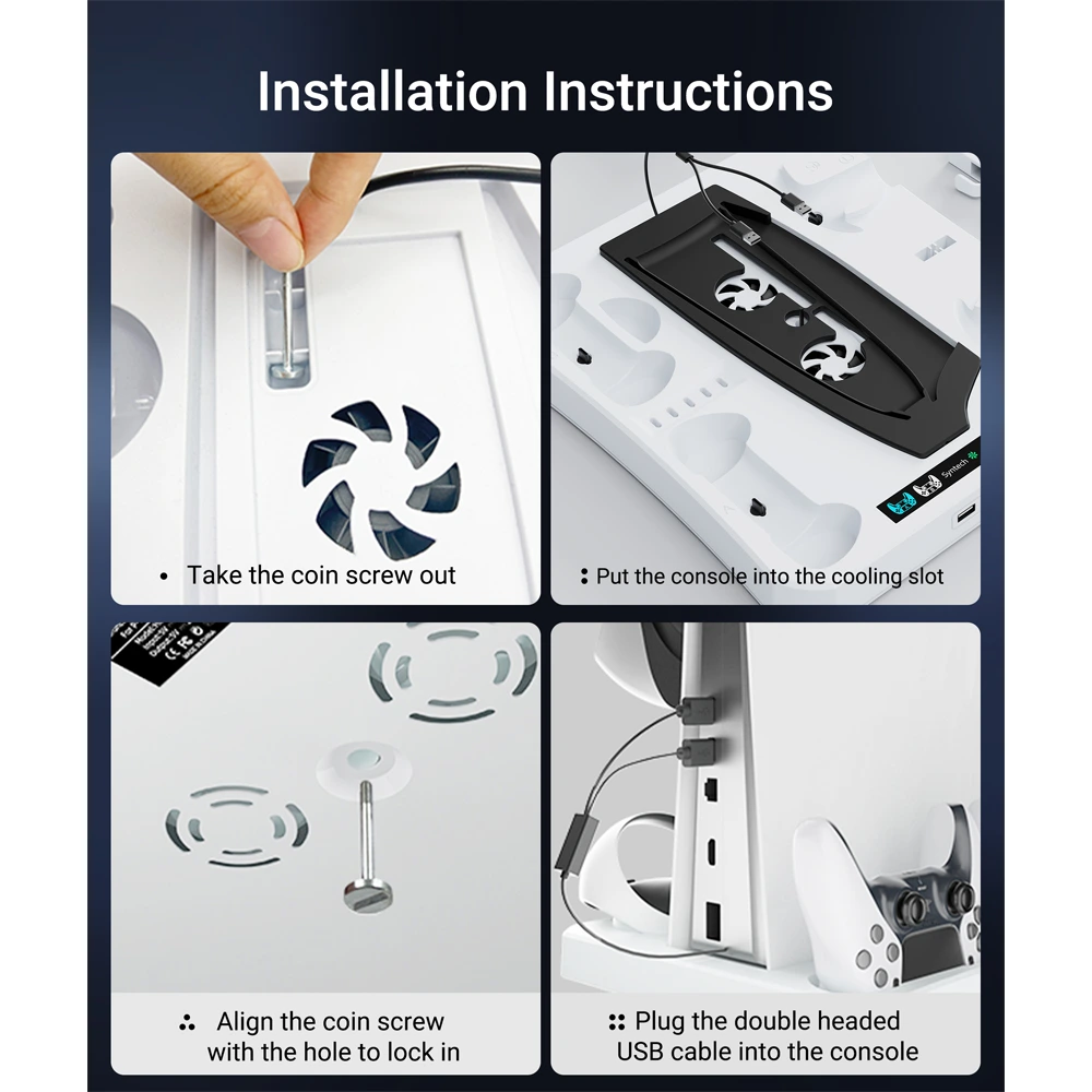 Syntech Docking Station for PS5 / PS VR2 / PS5 Slim-146800 Syntech Docking Station for PS5 / PS VR2 / PS5 Slim-146800
