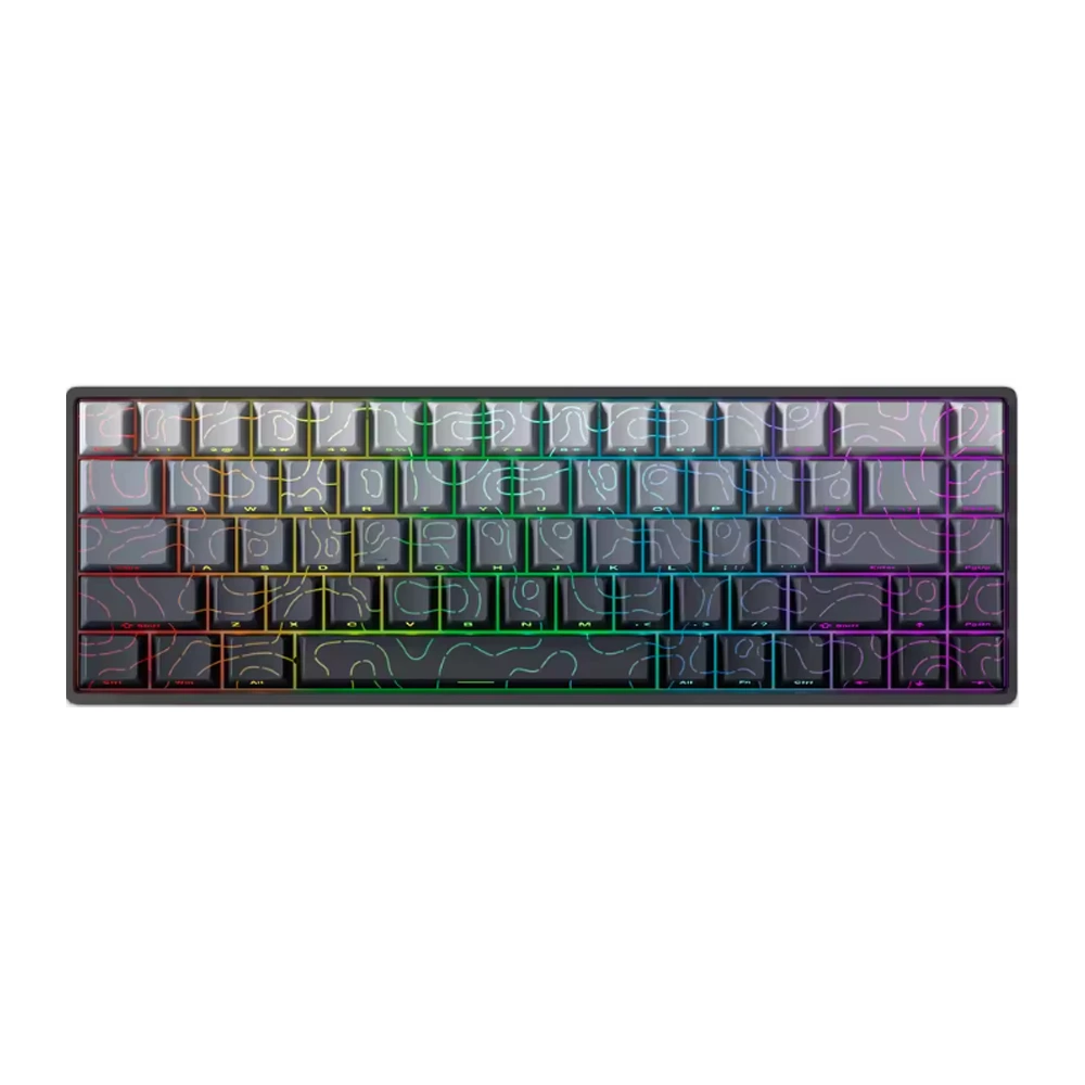 Skyloong Gk68 He Magnetic Wired Gaming Keyboard (Phantom Crystal White) Twilight Contour Keycaps-0 Skyloong Gk68 He Magnetic Wired Gaming Keyboard (Phantom Crystal White) Twilight Contour Keycaps-0