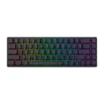 Skyloong Gk68 He Magnetic Wired Gaming Keyboard (Phantom Crystal White) Black Contour Keycaps-0