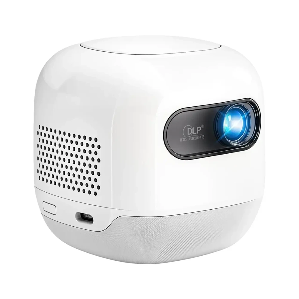 Powerology Mini Beam Portable Projector - White-thumbnail Powerology Mini Beam Portable Projector - White-thumbnail