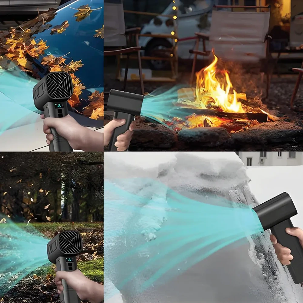 Powerology Powerflow Turbo Blower Fan - Black-147212 Powerology Powerflow Turbo Blower Fan - Black-147212