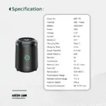 Green Lion Mini Bakhour Pro With Quran Speaker - Black-147240