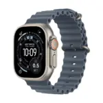 Apple Watch Ultra 3 GPS + Cellular 49mm Natural Titanium Case with Anchor Blue Ocean Band-0