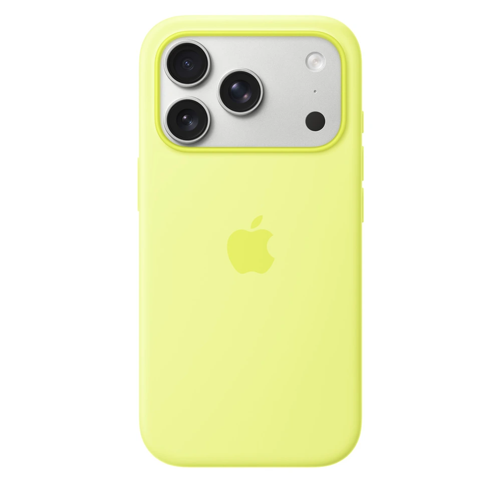Apple iPhone 17 Pro Silicone Case with MagSafe – Neon Yellow-0 Apple iPhone 17 Pro Silicone Case with MagSafe – Neon Yellow-0