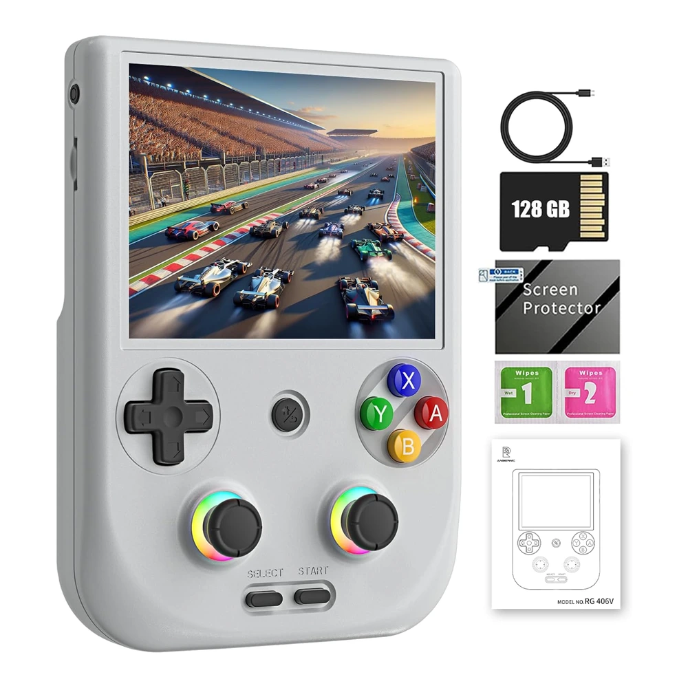 RG406V Retro Handheld Game Console 128 GB – Gray-147680 RG406V Retro Handheld Game Console 128 GB – Gray-147680
