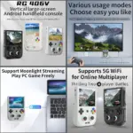 RG406V Retro Handheld Game Console 128 GB – Black Transparent-147671