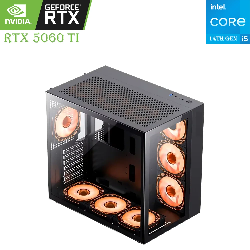 Hestart Gaming PC – Intel Core i5 14th Gen | RTX 5060 Ti 8GB | 16GB RAM | 1TB SSD-0 Hestart Gaming PC – Intel Core i5 14th Gen | RTX 5060 Ti 8GB | 16GB RAM | 1TB SSD-0