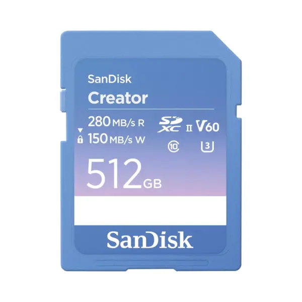 SanDisk 512GB Creator Series UHS-II SDXC Memory Card-0