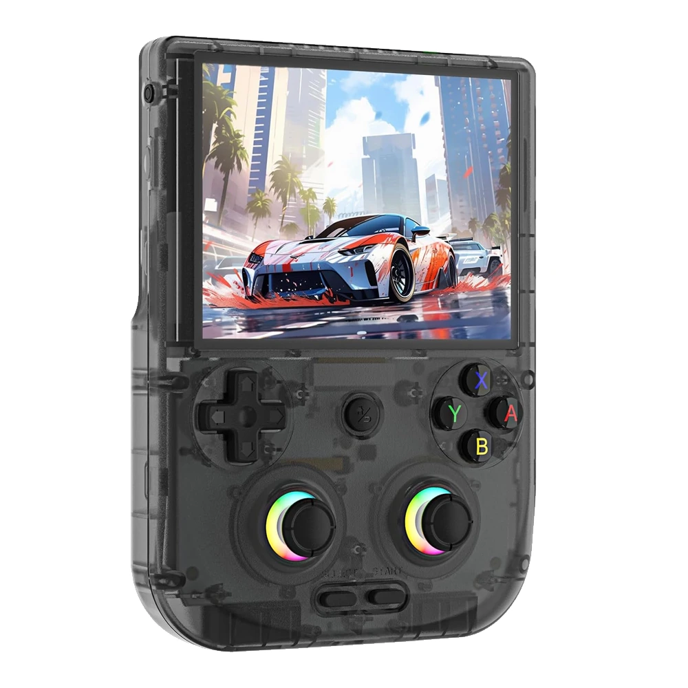 RG406V Retro Handheld Game Console 128 GB – Black Transparent-thumbnail RG406V Retro Handheld Game Console 128 GB – Black Transparent-thumbnail