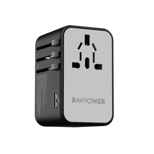 RAVPower RP-PC1077 GaN100W 5-in-1 Universal Adapter-0