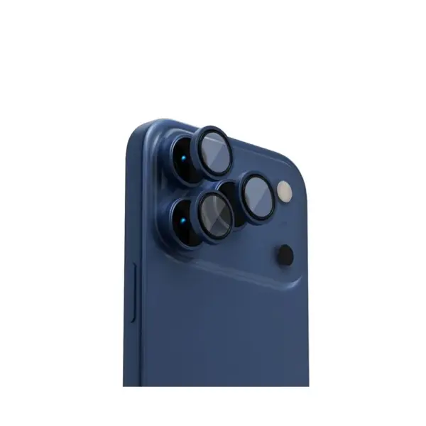 Levelo LucentTrio Camera Lens Protector with 99% Transmittance for iPhone 17 Pro / 17 Pro Max - Titanium Blue-0