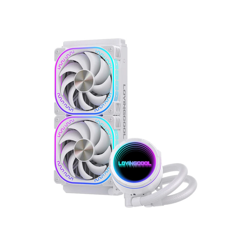 Lovingcool Radiator Yk-240 YK-01 Liquid Cooler - White-0 Lovingcool Radiator Yk-240 YK-01 Liquid Cooler - White-0