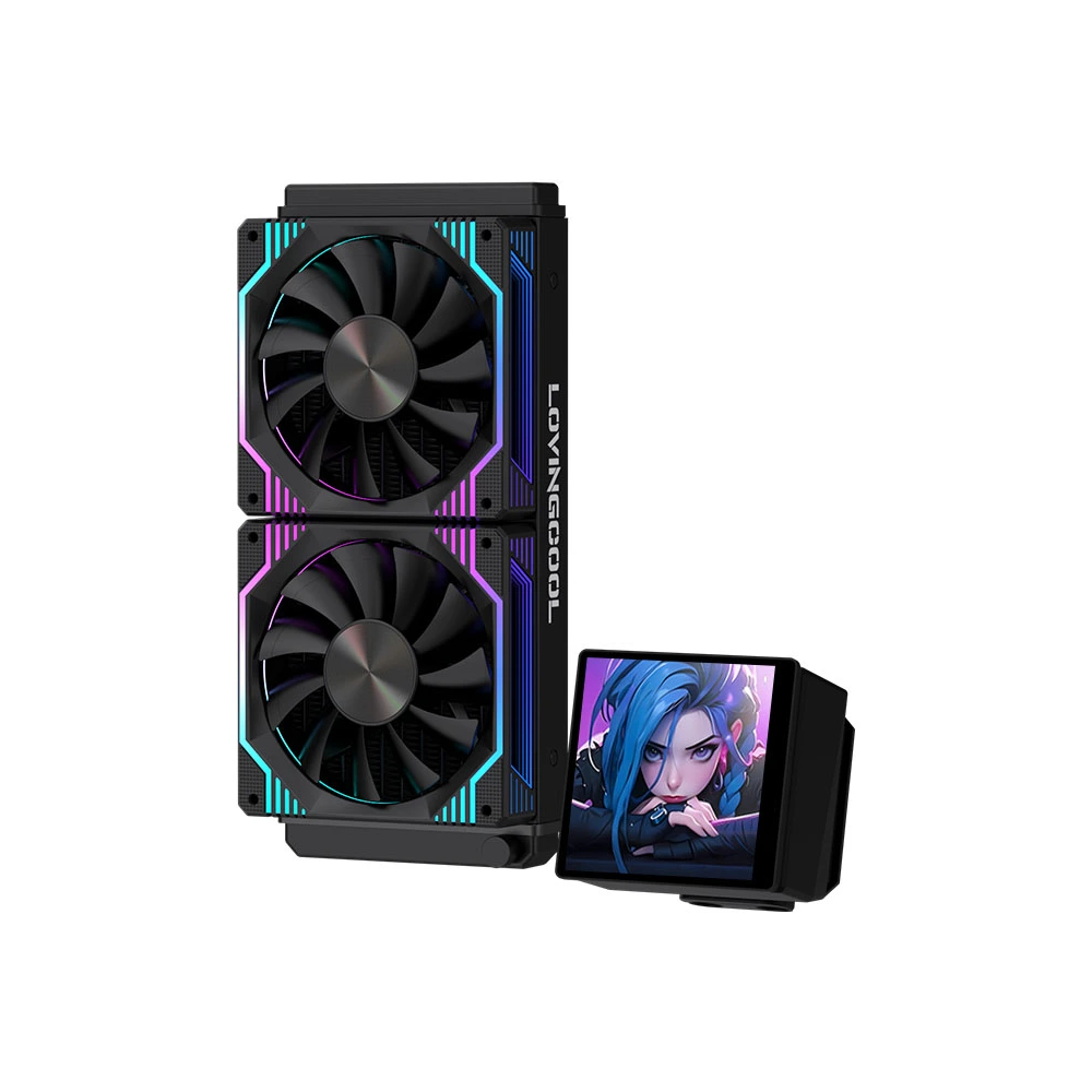 Lovingcool Magnetic Screen Dp-240-1 Liquid Cooler - Black-0 Lovingcool Magnetic Screen Dp-240-1 Liquid Cooler - Black-0