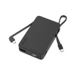 Momax 1-Power Vital+ Power Bank 20000mAh With 2 Built-In USB-C Cables - Black-0