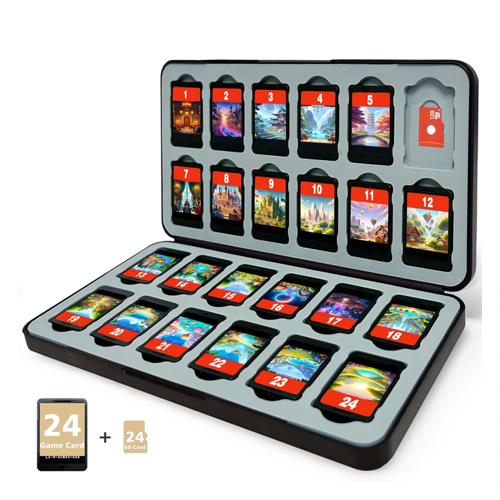 24 Game Cassette Tape Storage Box For Nintendo Switch 2 (Pearl bag packing) HS-SW2056B-thumbnail 24 Game Cassette Tape Storage Box For Nintendo Switch 2 (Pearl bag packing) HS-SW2056B-thumbnail