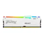 Kingston Fury Beast 16GB 6000MT/s DDR5 CL30 RGB Desktop Gaming Memory - White-0