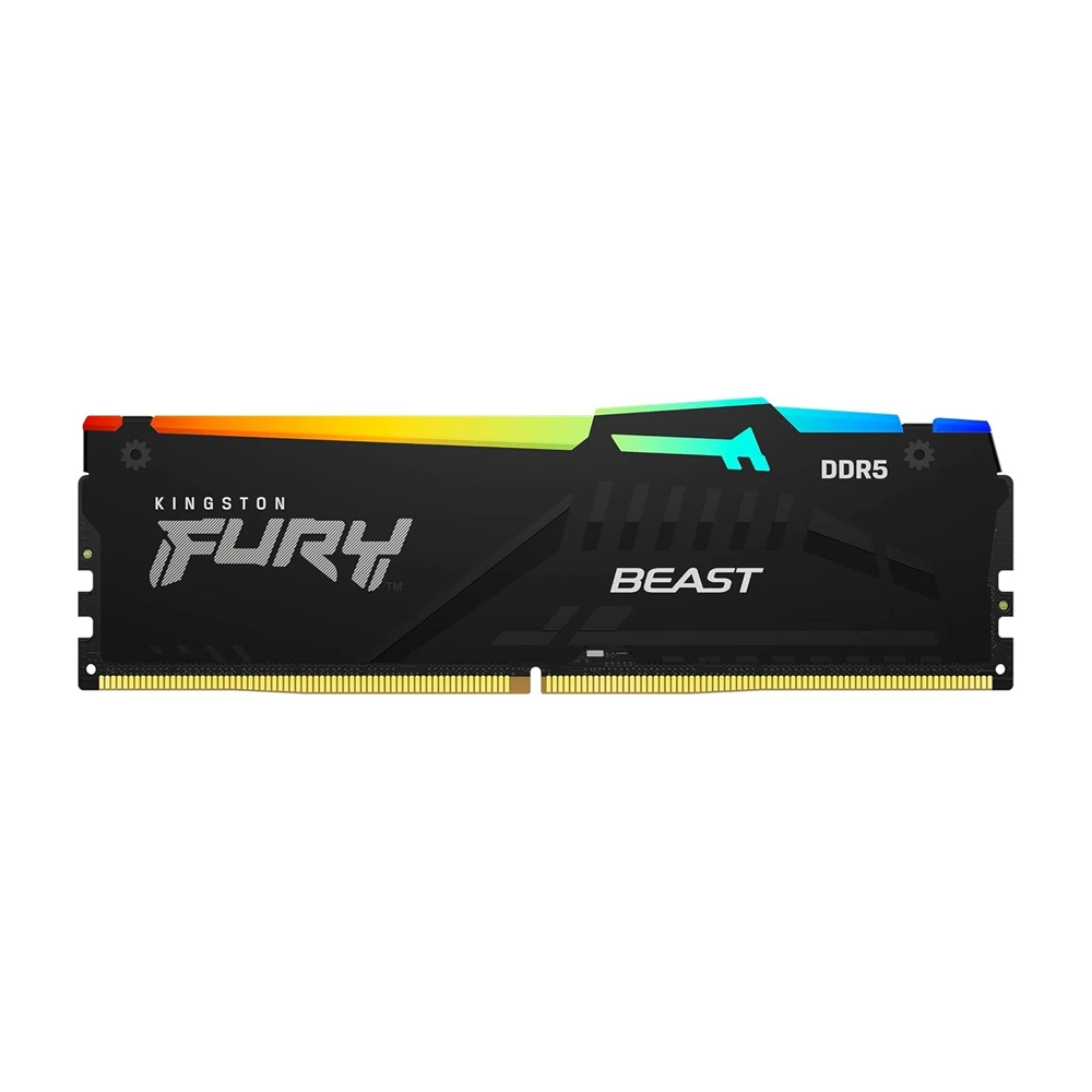 Kingston Fury Beast 16GB 6000MT/s DDR5 CL30 RGB Desktop Gaming Memory - Black-0 Kingston Fury Beast 16GB 6000MT/s DDR5 CL30 RGB Desktop Gaming Memory - Black-0