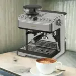 Lepresso Espresso Machine Conical Grinder & Steamer - Silver-0