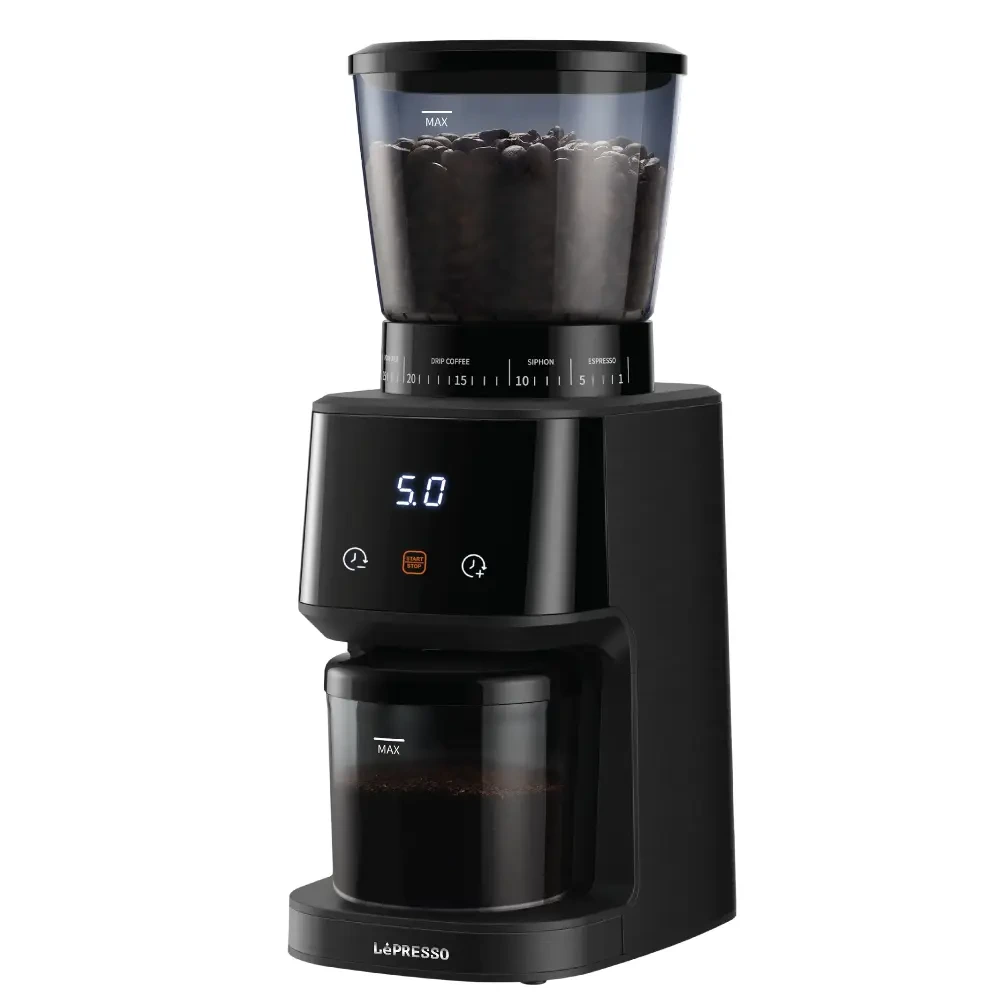 Lepresso Conical Burr Grinder - Black-0 Lepresso Conical Burr Grinder - Black-0