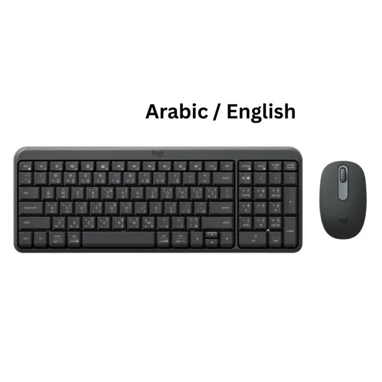 Logitech MK250 Compact Bluetooth Wireless Combo Keyboard Mouse – Arabic/English Black-0