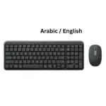Logitech MK250 Compact Bluetooth Wireless Combo Keyboard Mouse – Arabic/English Black-0