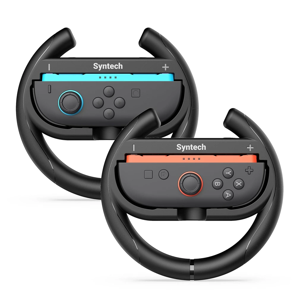 Syntech Steering Wheel for Nintendo Switch2 JoyCons (2 Pack, Black)-0 Syntech Steering Wheel for Nintendo Switch2 JoyCons (2 Pack, Black)-0