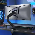 Pawa Single Gas Spring Computer Arm With 360º Rotation - Black-148228