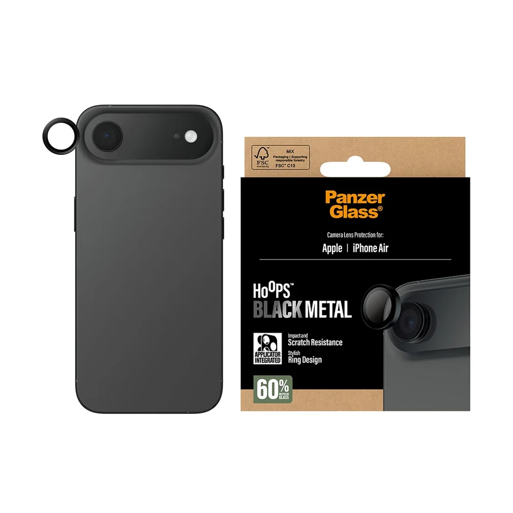 PanzerGlass Hoops Camera Lens Protector Black iPhone Air-thumbnail PanzerGlass Hoops Camera Lens Protector Black iPhone Air-thumbnail