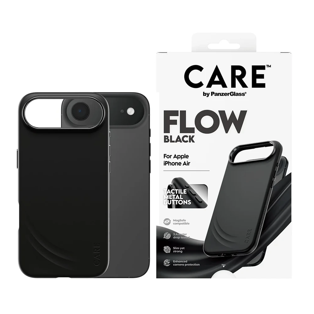 PanzerGlass Feature FLOW Case Black w. MagSafe iPhone 17 Air-thumbnail PanzerGlass Feature FLOW Case Black w. MagSafe iPhone 17 Air-thumbnail