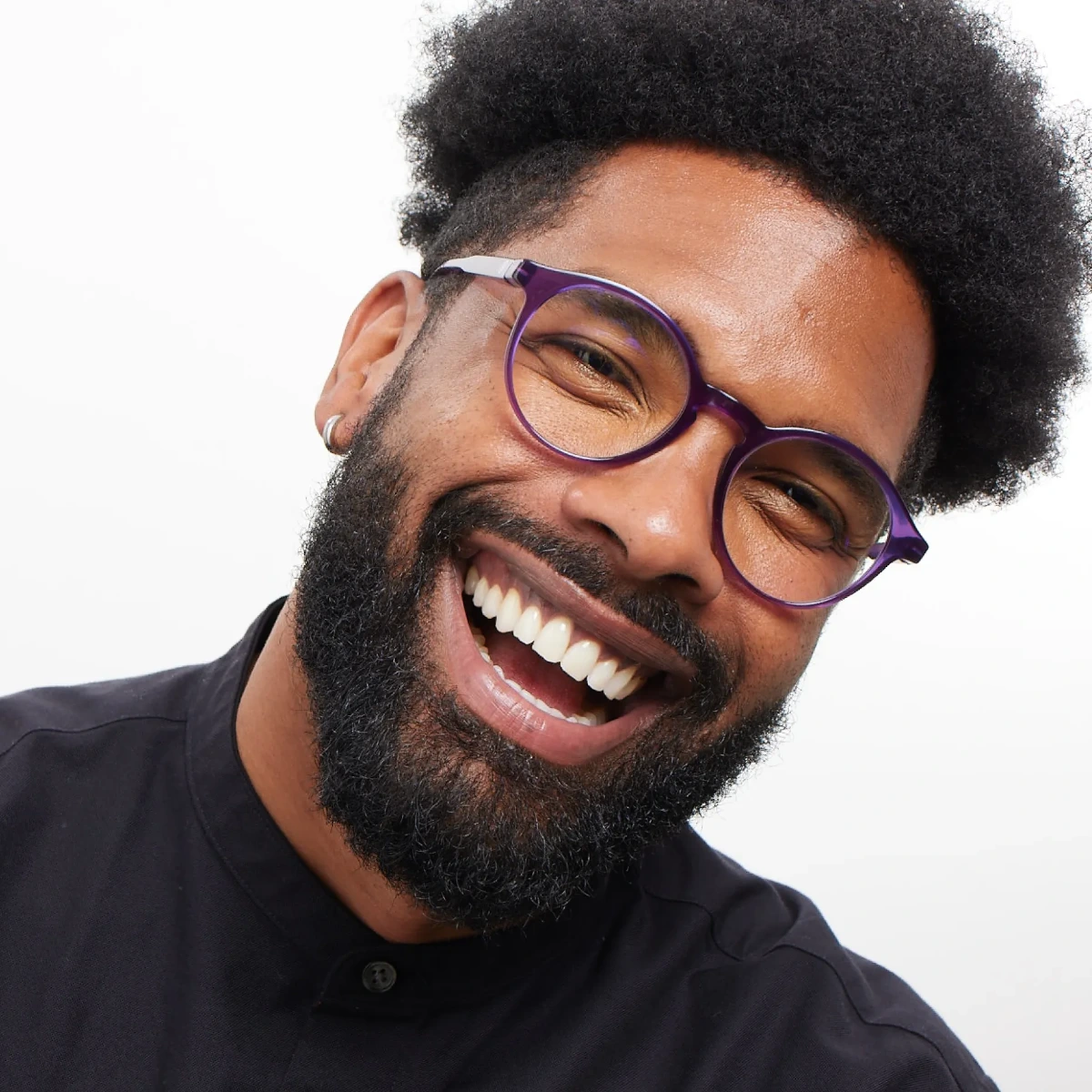 Barner Le Marais Glossy Glasses - Midnight Plum-0 Barner Le Marais Glossy Glasses - Midnight Plum-0