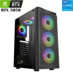 Lovingcool Intel Core I5-12th Gen Rtx 5050 Twin Edge Gaming Pc - Black-0