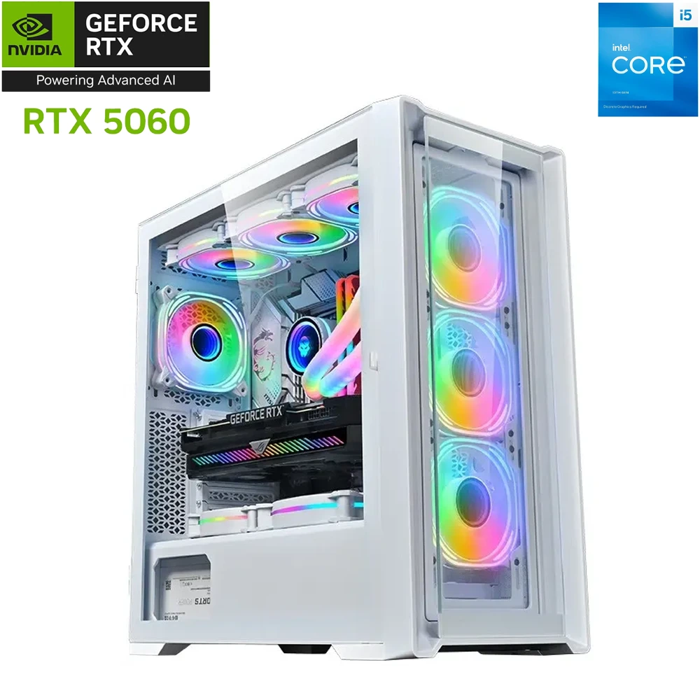 Lovingcool Intel Core I5-13th Gen Rtx 5060 Gaming Pc - White-0 Lovingcool Intel Core I5-13th Gen Rtx 5060 Gaming Pc - White-0