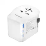 Powerology Universal Travel Adapter 2300W - White (Open Box)-thumbnail