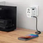 Powerology Universal Travel Adapter 2300W - White (Open Box)-148565