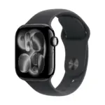 Apple Watch Series 11 GPS 42mm Jet Black Aluminium Case with Black Sport Band - M/L-0