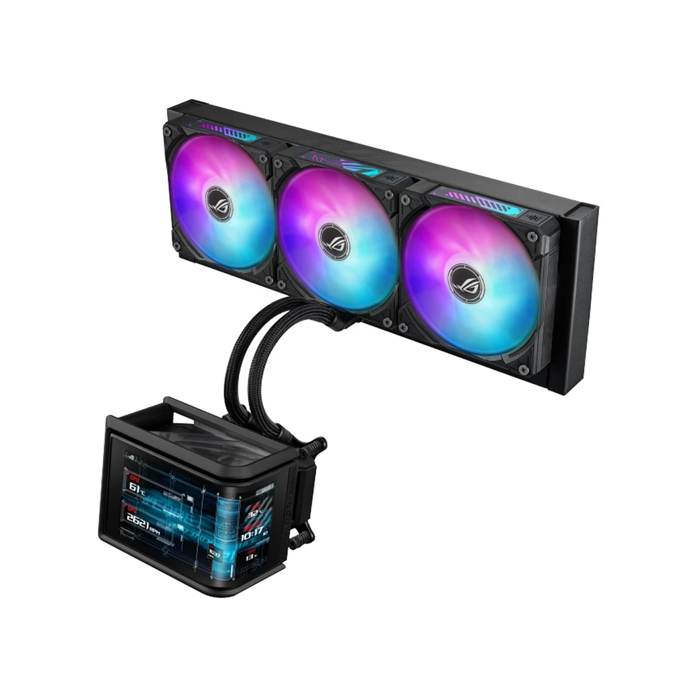 Asus Rog Ryuo IV SLC Curve 6.67" Amoled 2K 60Hz 360MM Cpu Liquid Cooler - Black-0 Asus Rog Ryuo IV SLC Curve 6.67" Amoled 2K 60Hz 360MM Cpu Liquid Cooler - Black-0