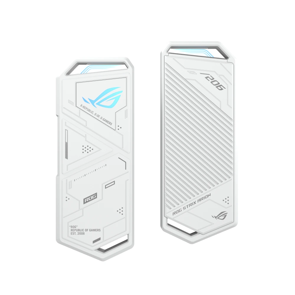 Asus Rog Strix Arion M.2 NVMe SSD Enclosure USB 3.2 Gen 2 Type-C - White-148439 Asus Rog Strix Arion M.2 NVMe SSD Enclosure USB 3.2 Gen 2 Type-C - White-148439