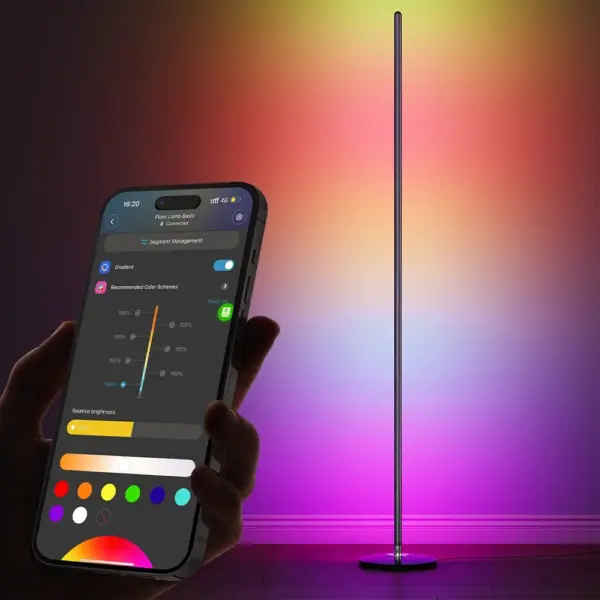 Govee RGBICW Smart Corner Floor Lamp (Matter) - H8076-0